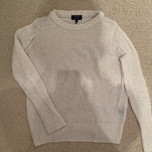 rag & bone Sweaters - Rag & Bone Cream Cashmere Crew Neck